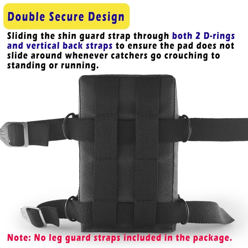 Clocean Catcher Knee Savers For Kids Youth And Adult Improved Design Catcher Knee Support for Baseball Softball Catchers Knee Pads Catchers Knee Wedge with Soft And Durable Cushion (Youth) - Image 2